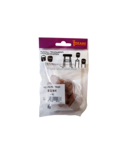 PUNTALI TONDI PVC TRASPARENTE CON FELTRO Ø 22 MM. - 4 PZ.