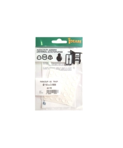 PARACOLPI ADESIVI TONDI TRASPARENTI Ø 10 MM. - SPESSORE 3,0 MM. - 25 PZ.