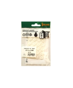PARACOLPI ADESIVI TONDI TRASPARENTI Ø 13 MM. - SPESSORE 4,0 MM. - 20 PZ.