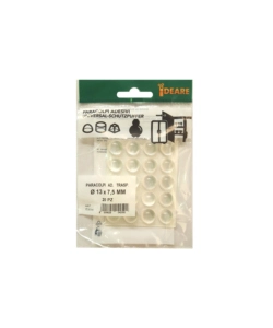 PARACOLPI ADESIVI TONDI TRASPARENTI Ø 13 MM. - SPESSORE 7,5 MM. - 20 PZ.