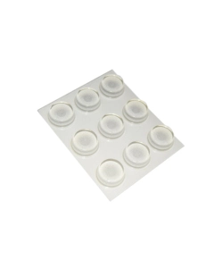 PARACOLPI ADESIVI TONDI TRASPARENTI Ø 20 MM. - SPESSORE 6,2 MM. - 9 PZ.
