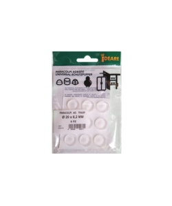PARACOLPI ADESIVI TONDI TRASPARENTI Ø 20 MM. - SPESSORE 6,2 MM. - 9 PZ.