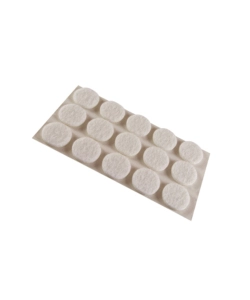 FELTRINI ADESIVI TONDI Ø 16 MM. - BIANCO - 15 PZ.