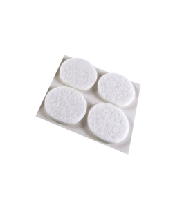 FELTRINI ADESIVI TONDI Ø 35 MM. - BIANCO - 4 PZ.