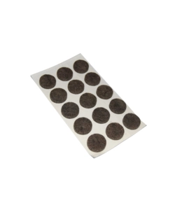 FELTRINI ADESIVI TONDI Ø 16 MM. - MARRONE - 15 PZ.