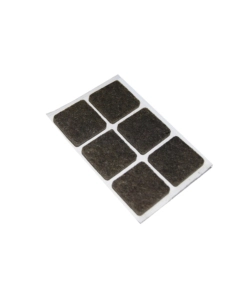 FELTRINI ADESIVI QUADRATI - 30 X 30 MM. - MARRONE - 6 PZ.