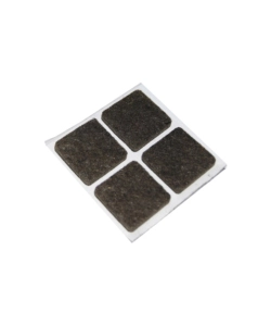 FELTRINI ADESIVI QUADRATI - 35 X 35 MM. - MARRONE - 4 PZ.