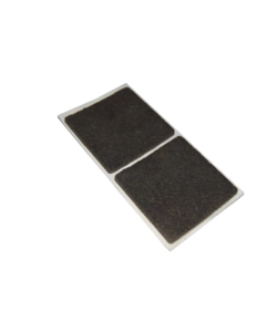 FELTRINI ADESIVI QUADRATI - 50 X 50 MM. - MARRONE - 2 PZ.