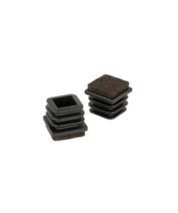 PUNTALI INTERNI ALETTATI QUADRI NERI CON FELTRO 15 X 15 MM. 8 PZ.