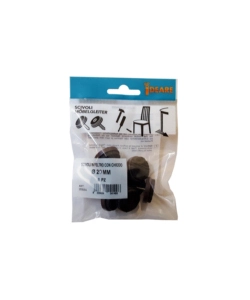 SCIVOLI IN FELTRO TONDI CON CHIODO Ø 20 MM. - MARRONE - 8 PZ.