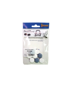 SCIVOLI PTFE ADESIVI TONDI Ø 50 MM. - GRIGIO - 4 PZ.