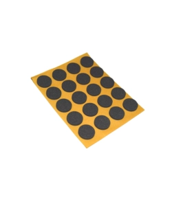 ANTISCIVOLO "MUSSIT" TONDI IN EPDM ADESIVA NERA Ø 14 MM. - SPESSORE 2,5 MM. - 20 PZ.