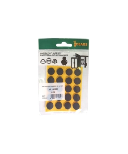 ANTISCIVOLO "MUSSIT" TONDI IN EPDM ADESIVA NERA Ø 14 MM. - SPESSORE 2,5 MM. - 20 PZ.