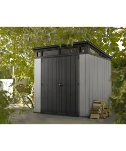 CASETTA DA GIARDINO KETER "ARTISAN 7x7" IN DUOTECH COLORE GRIGIO CON PORTA BATTENTE DOPPIA 214X218X226 CM
