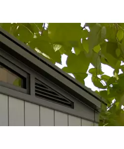 CASETTA DA GIARDINO KETER "ARTISAN 7x7" IN DUOTECH COLORE GRIGIO CON PORTA BATTENTE DOPPIA 214X218X226 CM