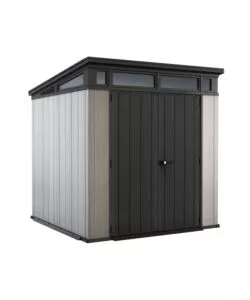 CASETTA DA GIARDINO KETER "ARTISAN 7x7" IN DUOTECH COLORE GRIGIO CON PORTA BATTENTE DOPPIA 214X218X226 CM
