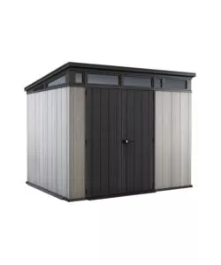 CASETTA DA GIARDINO KETER "ARTISAN 9x7" IN DUOTECH COLORE GRIGIO CON PORTA BATTENTE DOPPIA 277X218X226 CM