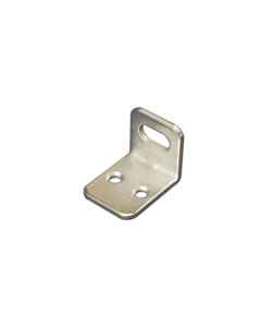 SQUADRETTA PER ARMADI CON ASOLA ORIZZONTALE NICHELATA 22 X 28 X 21 SPESSORE 2 MM. - 4 PZ.
