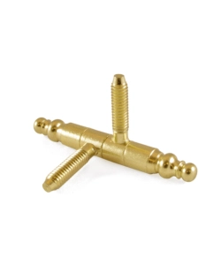 CERNIERE PER INFISSI "ANUBA IN STILE" IN FERRO OTTONATO Ø 14 MM. 2 PZ.
