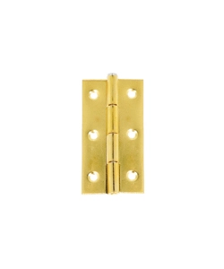 CERNIERE CON SPINA FISSA FERRO OTTONATO 37 X 70 MM. 2 PZ.