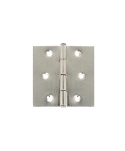 CERNIERE QUADRE CON SPINA FISSA IN FERRO ZINCATO 50 X 60 MM. 2 PZ.