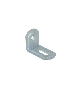 LASTRINE AD ANGOLO CON ASOLA IN ACCIAIO ZINCATO BIANCO 23X28X38 MM. 4 PZ.