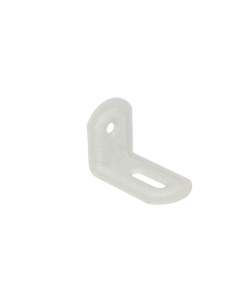 LASTRINE AD ANGOLO CON ASOLA IN ACCIAIO COLORE BIANCO 23X28X38 MM. 4 PZ.
