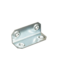 PIASTRINA AD ANGOLO IN ACCIAIO ZINCATO 20 X 20 X 40 MM.