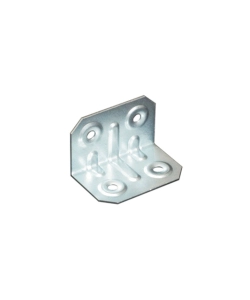PIASTRINA AD ANGOLO IN ACCIAIO ZINCATO 20 X 20 X 50 MM.