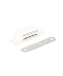 CHIUSURE MAGNETICHE BIANCHE DA APPLICARE FORZA 8 KG. 2 PZ.