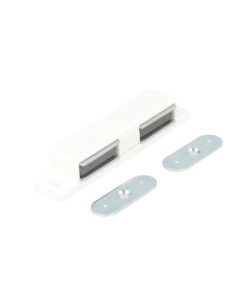 CHIUSURE MAGNETICHE BIANCHE DA APPLICARE CON DOPPIA CONTROPIASTRA 2 PZ.