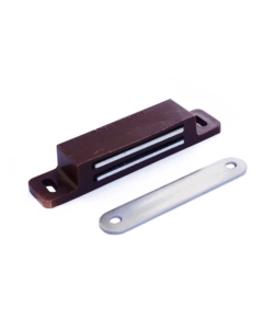 CHIUSURE MAGNETICHE MARRONI DA APPLICARE FORZA 12 KG. 2 PZ.