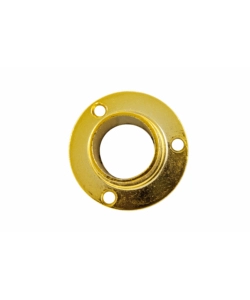 SUPPORTI LATERALI PER TUBO TONDO Ø 20 MM. IN ZAMA OTTONATA 2 PZ.