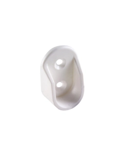 SUPPORTI LATERALI PER TUBO OVALE IN PLASTICA BIANCA 2 PZ.