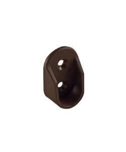 SUPPORTI LATERALI PER TUBO OVALE IN PLASTICA MARRONE 2 PZ.