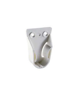 SUPPORTI LATERALI PER TUBO TONDO Ø 20 MM. IN PLASTICA BIANCA 2 PZ.