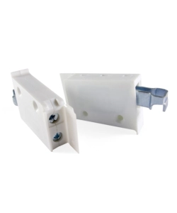 STAFFE PER AGGANCIO PENSILI SU BARRA COLORE BIANCO 2 PZ.