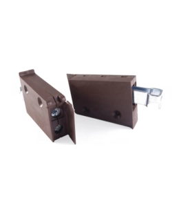 STAFFE PER AGGANCIO PENSILI SU BARRA COLORE MARRONE 2 PZ.