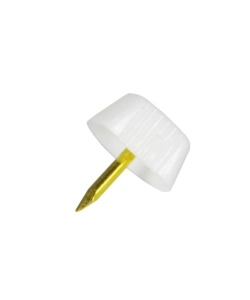 REGGIPIANI CON CHIODO IN PLASTICA BIANCA 16 PZ.