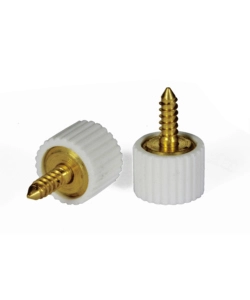 REGGICRISTALLI IN GOMMA BIANCA CON VITE INTEGRATA 8 PZ.