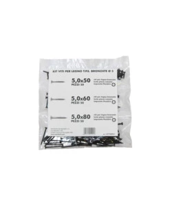 KIT VITI PER LEGNO T.P.S. BRONZATE Ø 5 - 150 PZ.