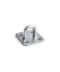 OCCHIOLO SU PIASTRA 35 X 35 SPESSORE 3 MM. ZINCATO BIANCO