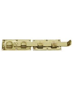 LEVA DI CHIUSURA PER CANCELLO 430 X 72 MM. - ZINCATO GIALLO