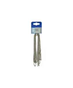 CATENA A PALLINI PRETAGLIATA Ø 3,6 MM. IN OTTONE CROMATO 5 MT.