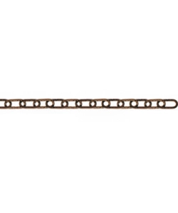 CATENA DECORATIVA PRETAGLIATA Ø 2 MM. IN ACCIAIO NERO MARTELLATO 2,5 MT.