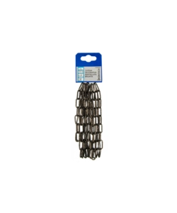 CATENA DECORATIVA PRETAGLIATA Ø 2 MM. IN ACCIAIO MARTELLATO BRUNITO 2,5 MT.