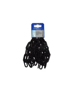 CATENA DECORATIVA PRETAGLIATA Ø 4 MM. IN ACCIAIO NERO 2,5 MT.