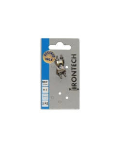 MORSETTO PER FUNI Ø 2 MM. IN ACCIAIO INOX A4 - AISI 316 - 2 PZ.