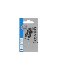 MORSETTO PER FUNI Ø 4 MM. IN ACCIAIO INOX A4 - AISI 316 - 2 PZ.