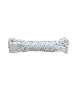 CORDA IN POLIESTERE BIANCA/BLU Ø 4 X 10 MT.
